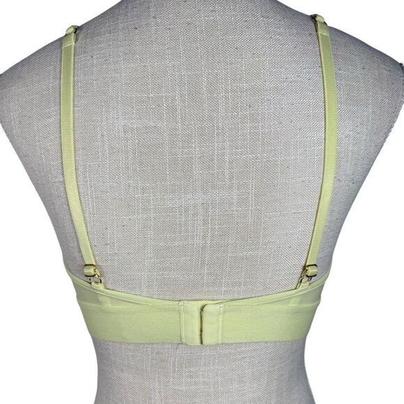 Pepper Soft Yellow Ultra Fine Wire Free Triangle Bralette - Picture 4 of 7